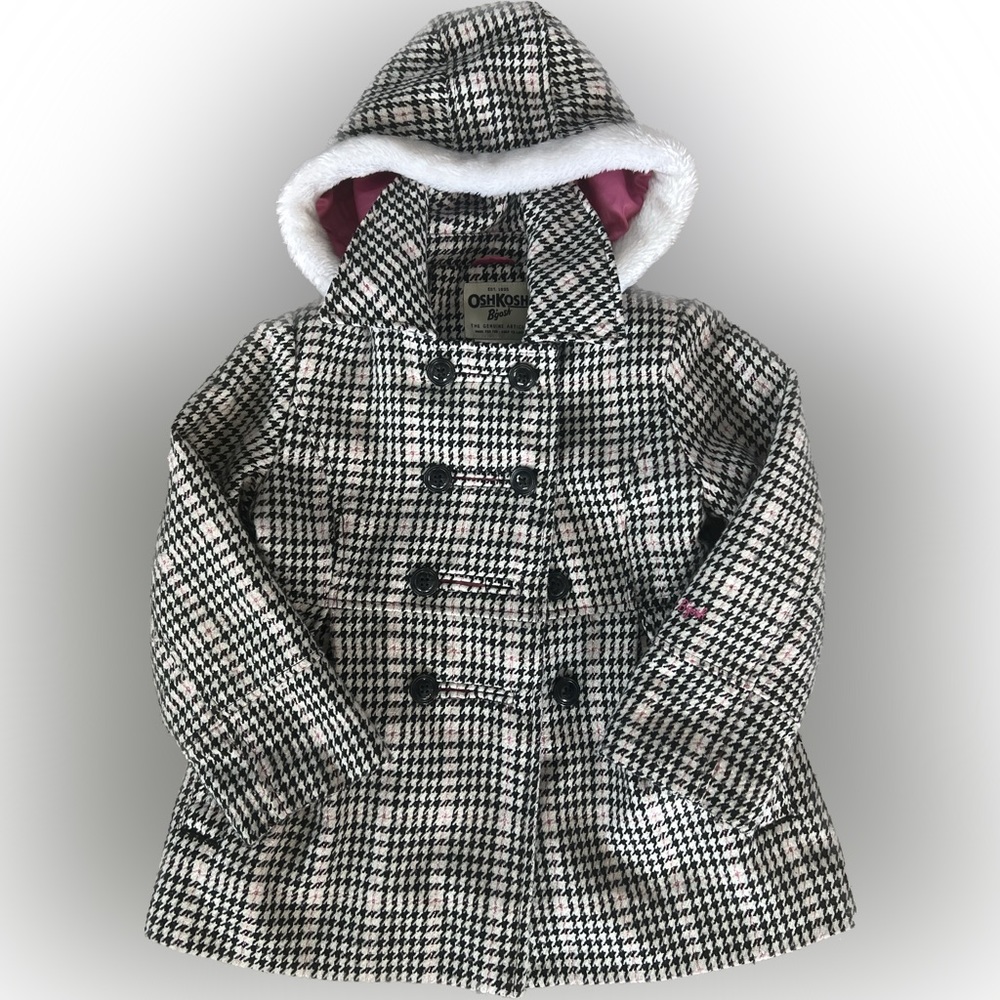 OshKosh B’Gosh Houndstooth Print Pea Coat